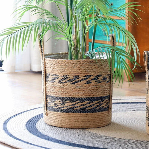 panier de jardinière en osier pour fleurs décoration jardin rangement - vue 2 sur 18