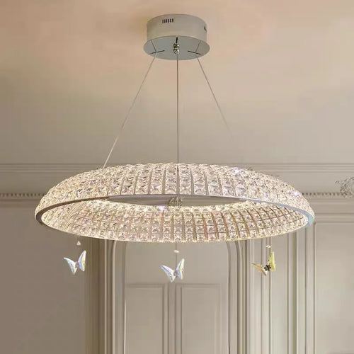 suspension en cristal papillon élégant pour décoration intérieure raffinée - vue 2 sur 9