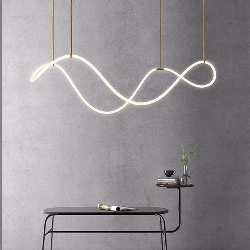 Creative Line Pendant Lamp with 360 degree Lighting for Bedroom Living room Dining room Kitchen lighting - vue 2 sur 11