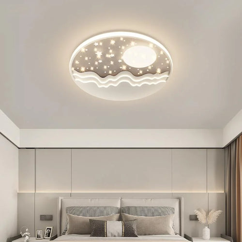 Modern Circular LED Chandelier Installed On The Ceiling, Interior Bedroom, Living Room Decorative Light, Creative Lighting - vue 2 sur 16