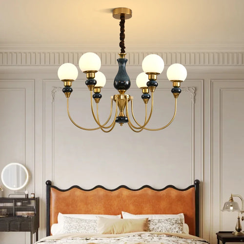 lustre nordique en verre pour un intérieur romantique et chaleureux - vue 3 sur 14