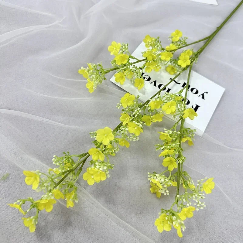 branches de gypsophile artificielles en soie pour décoration intérieure - vue 8 sur 14