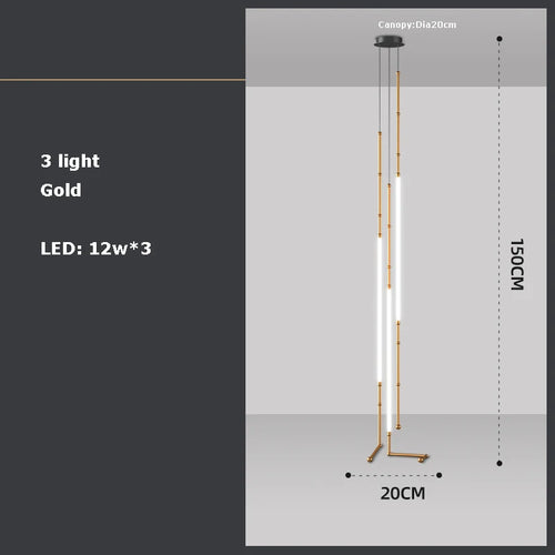 lustre art déco en métal noir avec éclairage led - vue 17 sur 16
