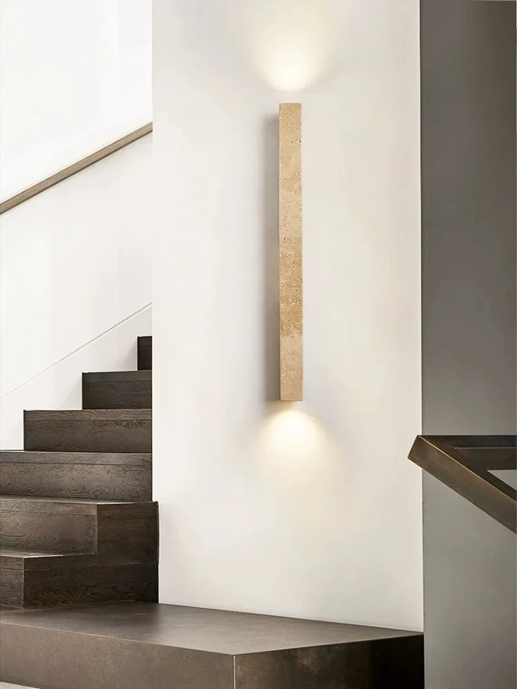 Applique murale longue Led en pierre - vue 5 sur 21