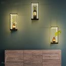 applique murale moderne minimaliste cube créative intérieur déco lumineuse