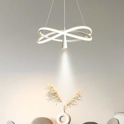 lustre suspendu à led moderne pour décoration intérieure élégante - vue 2 sur 12
