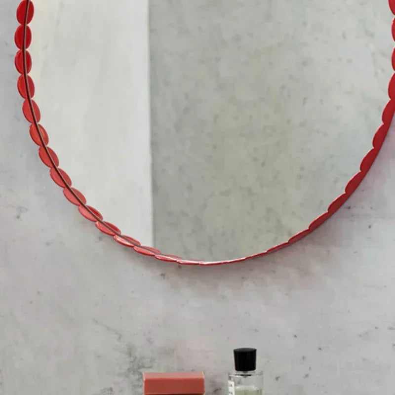 miroirs décoratifs rétro nordiques ronds personnalisés pour décoration intérieure - vue 6 sur 8