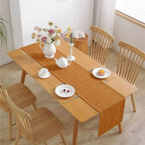 Chemin de table rouge noel polyester infroissable festif