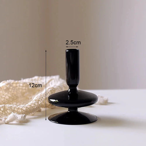 bougeoir en verre européen pour décoration et mariage - vue 8 sur 30