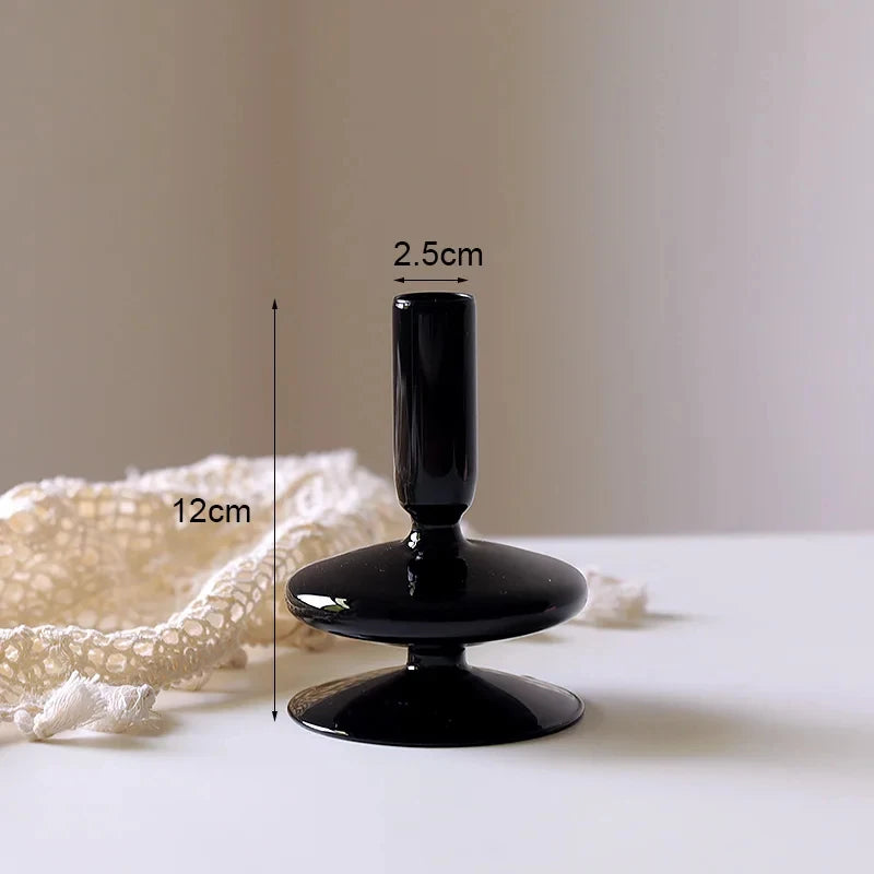 bougeoir en verre européen pour décoration et mariage - vue 8 sur 30