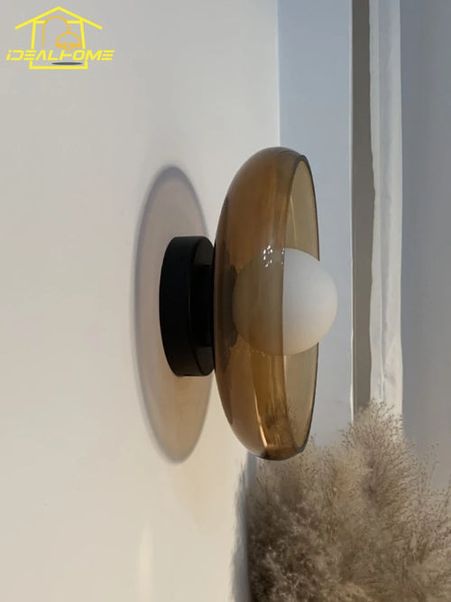 applique murale médiévale en verre design pour décoration intérieure - vue 6 sur 7