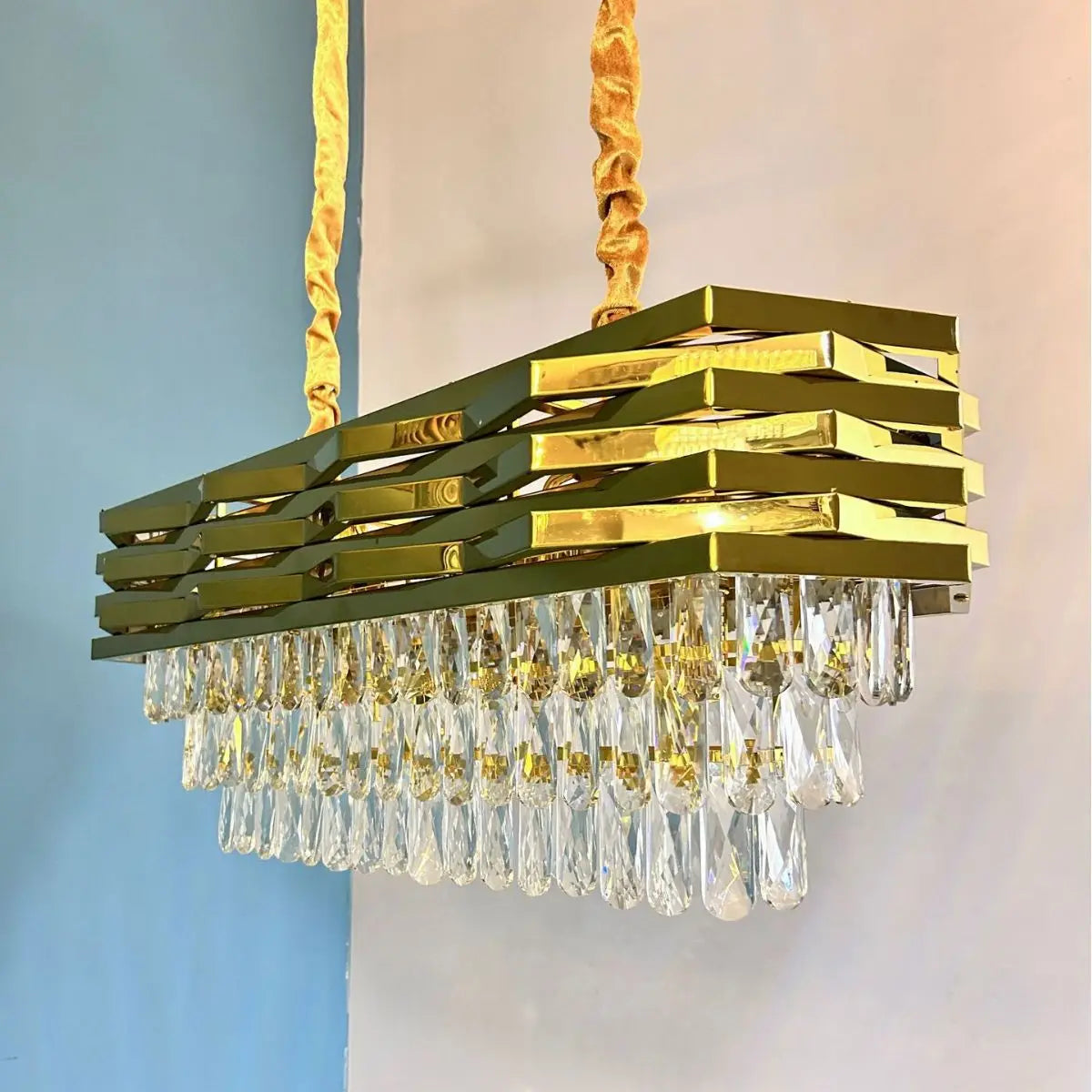 Modern Luxury Creative Living Room LED Pendant Light Nordic Restaurant Crystal Light Bar Counter Decorative Light Fixture - vue 2 sur 8