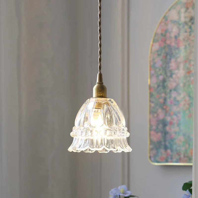 lustre moderne en verre pour éclairage intérieur vintage - vue 5 sur 12