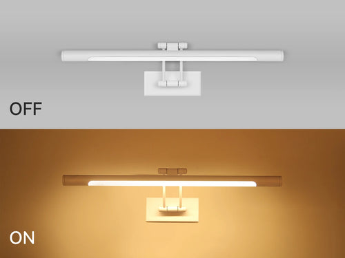 applique murale à led pour miroir étanche angle réglable moderne - vue 3 sur 10