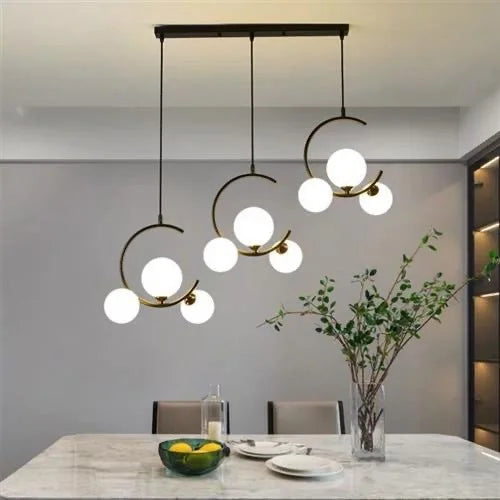 lampe boule en verre nordique décorative et créative - vue 3 sur 16