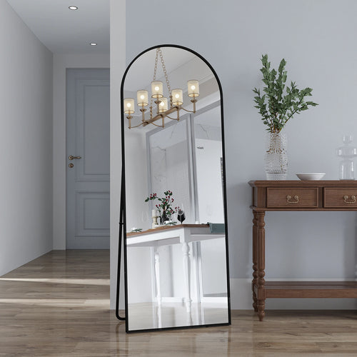 miroir sur pied vertical incliné en verre trempé - vue 6 sur 6