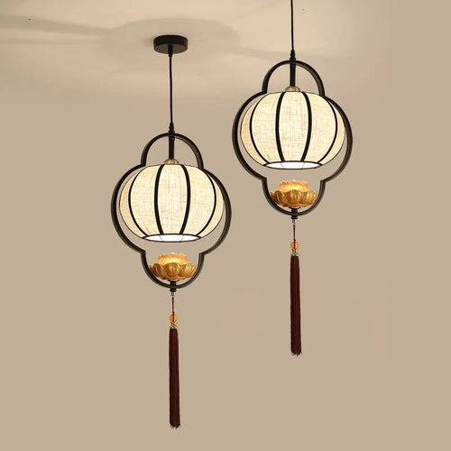 lustre chinois rétro style chinoiserie pour un éclairage élégant - vue 6 sur 22