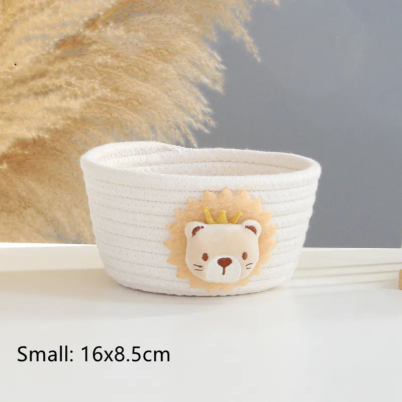 panier de rangement tissé animaux pour jouets et objets divers - vue 16 sur 21