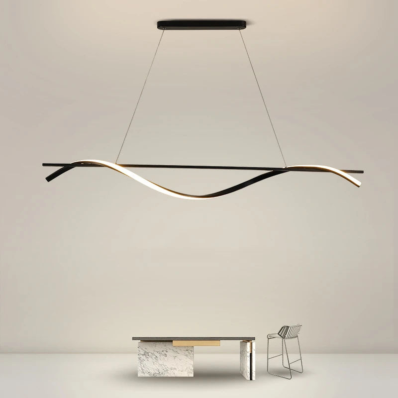 suspension minimaliste en aluminium fer pour décoration maison