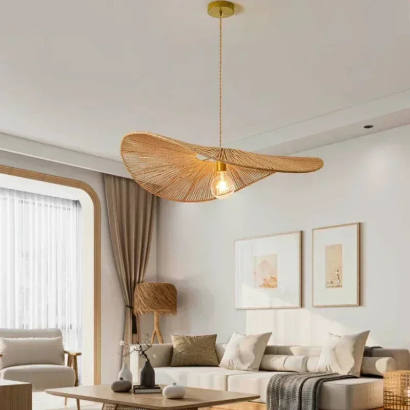 suspension japonaise en corde de chanvre pour décoration moderne - vue 2 sur 21
