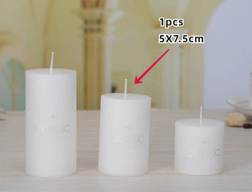 bougies piliers parfumées décoratives sans fumée en plusieurs tailles et couleurs - vue 24 sur 29
