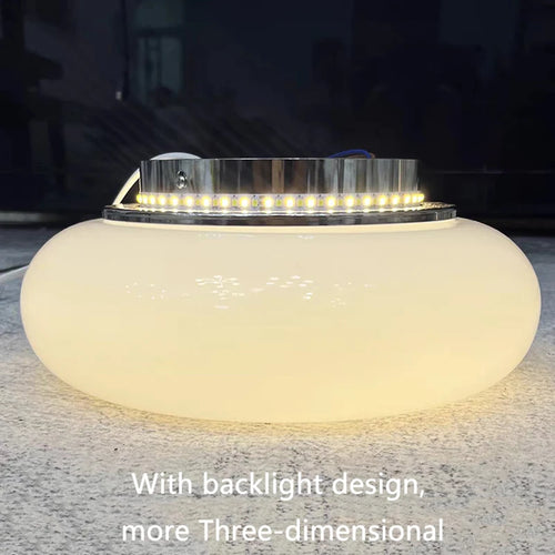 Modern Glass Wall Lamps for Bedside Living Room Stair Hallway Lighting 220V Milky White Glass Sconce Remote Control Optional - vue 5 sur 8