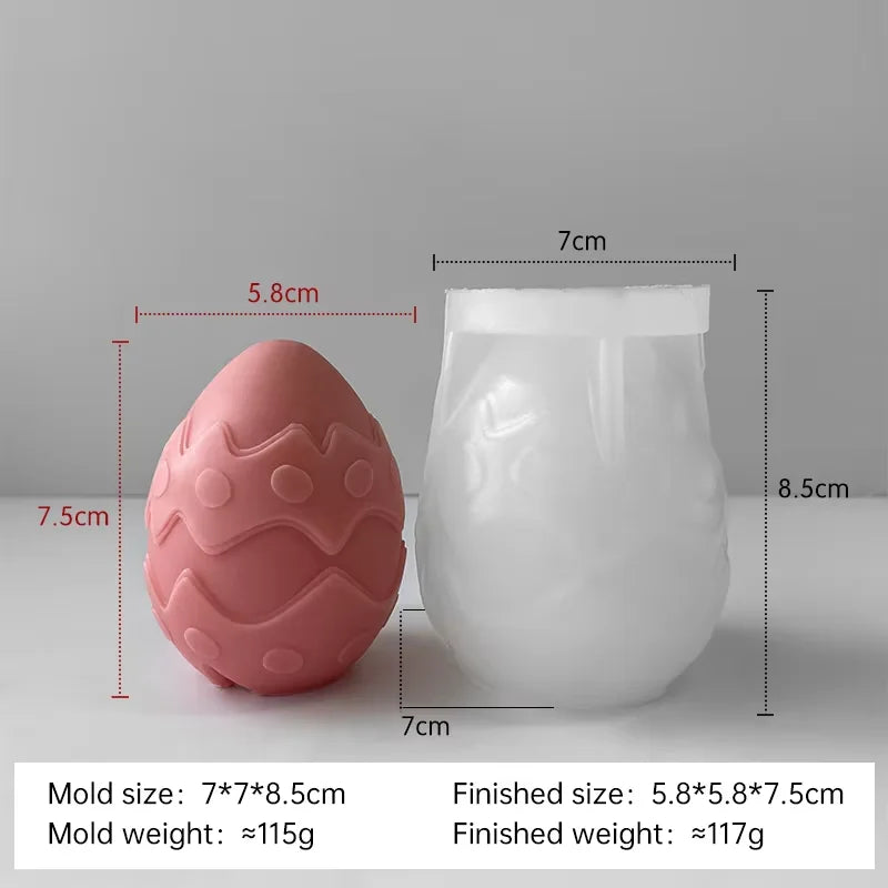 moule à bougie en silicone pour œufs de pâques à créer soi-même - vue 15 sur 21