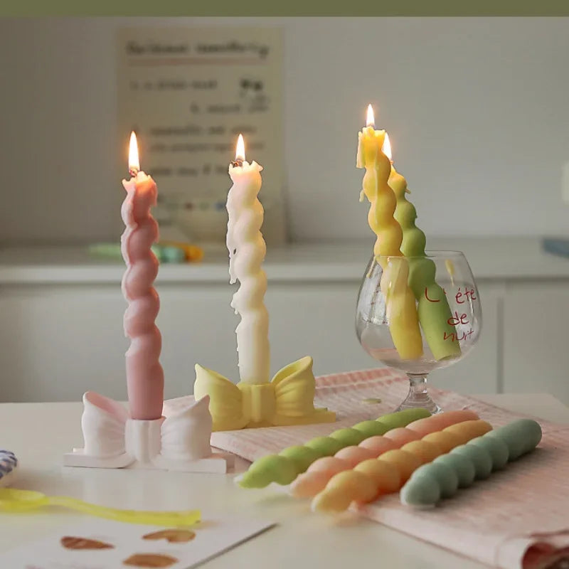 bougie parfumée en spirale pour aromathérapie et décoration festive - vue 4 sur 19