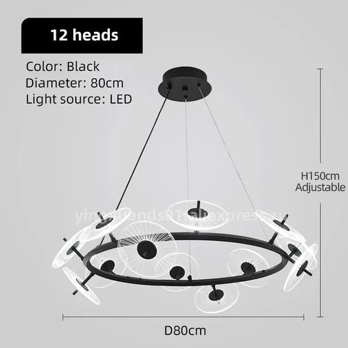 lustre moderne pour éclairage intérieur design élégant