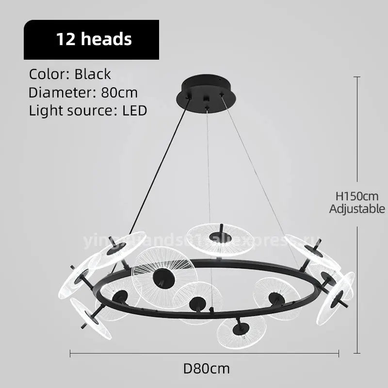 lustre moderne pour éclairage intérieur design élégant