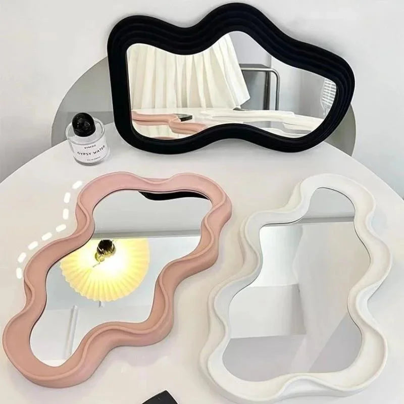 miroir nuage kawaii sur pied pour maquillage et décoration - vue 5 sur 12