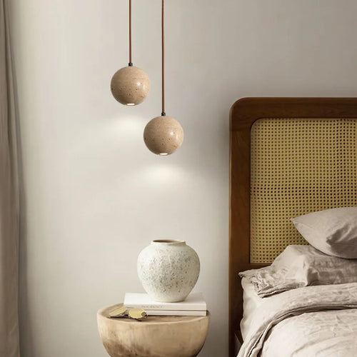 suspension à led en pierre de grotte design moderne pour intérieur - vue 4 sur 7