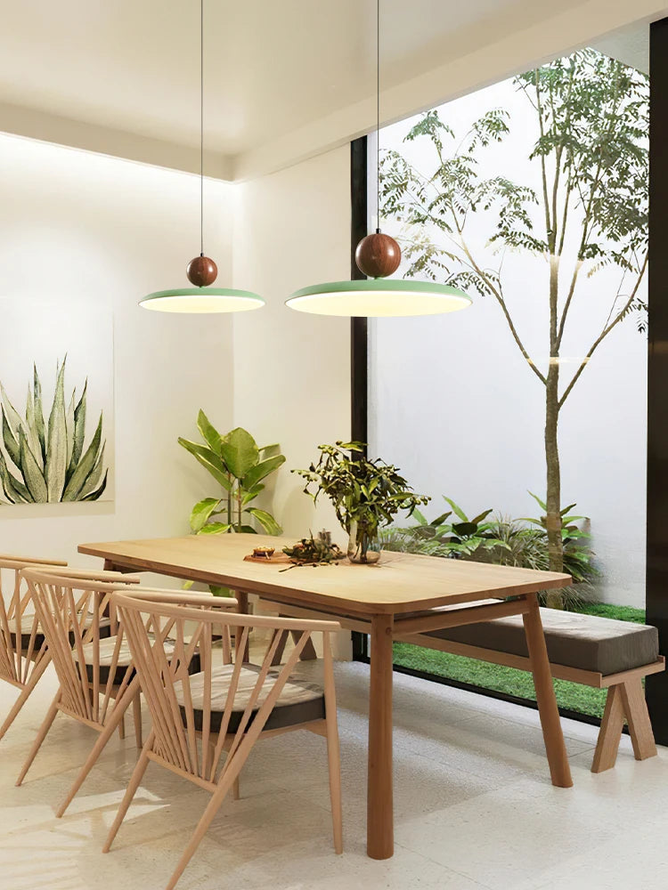 lampe à poser design en bois de noyer pour intérieur élégant - vue 3 sur 10