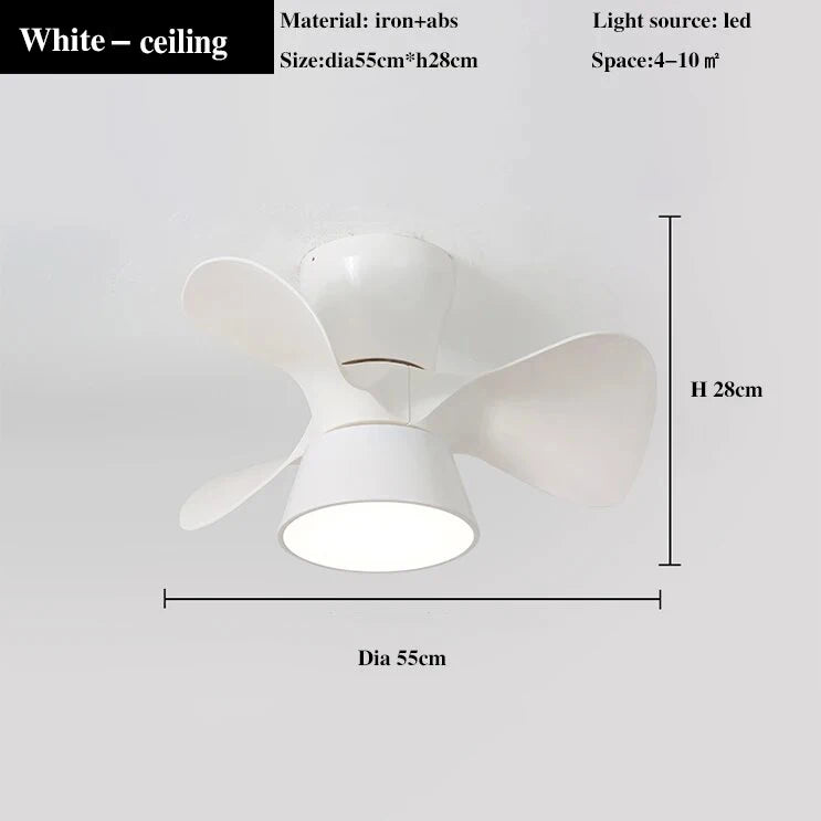 ventilateur de plafond lumineux avec télécommande et 6 vitesses - vue 9 sur 12