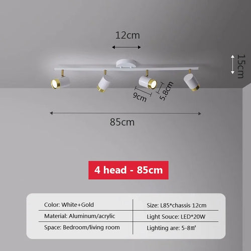 plafonnier led moderne à bande lumineuse décorative pour intérieur - vue 12 sur 21