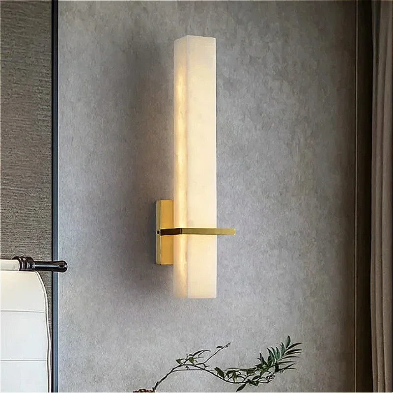 applique murale rétro en marbre pour décoration intérieure moderne - vue 3 sur 7