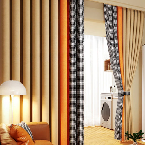 Rideau occultant moderne minimaliste pour salon et chambre - vue 2 sur 10
