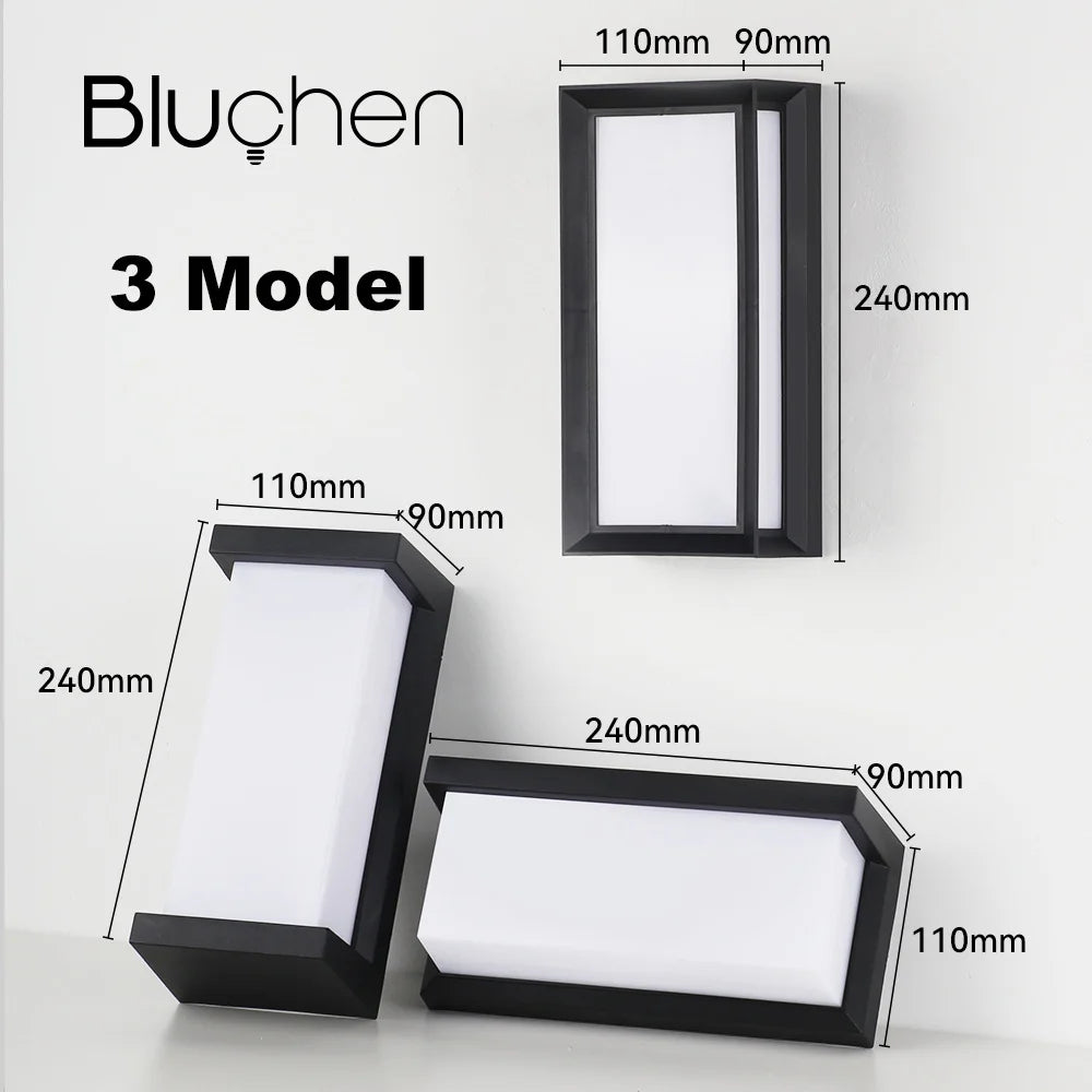 applique murale extérieure led étanche pour éclairage décoratif - vue 5 sur 9
