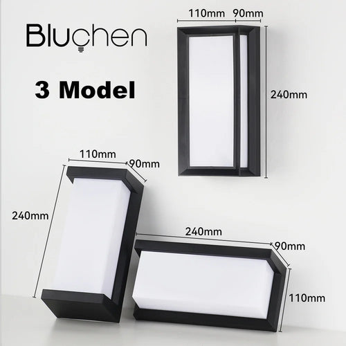 applique murale extérieure led étanche pour éclairage décoratif - vue 5 sur 9