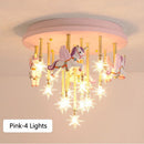 plafonnier led mignon pour enfants avec cheval et grue