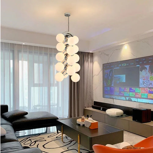 lustre minimaliste rétro créatif style grape pour intérieur - vue 5 sur 14