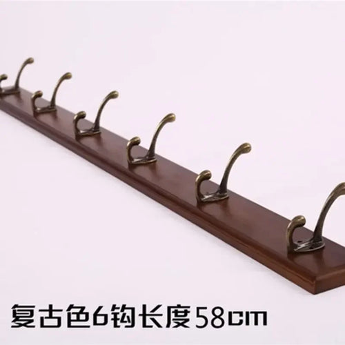 porte-manteau mural en bois pour rangement pratique - vue 22 sur 23
