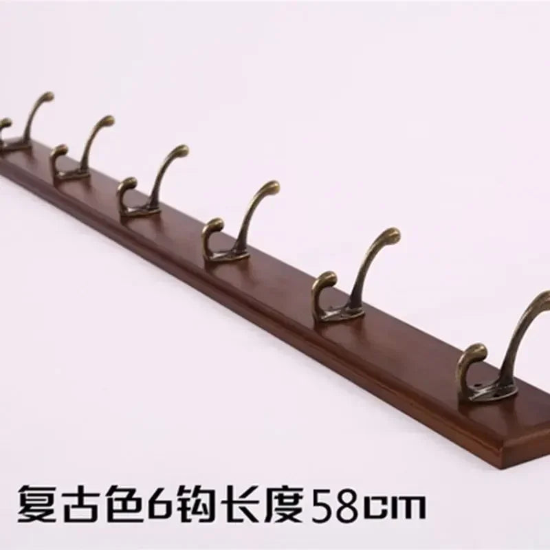 porte-manteau mural en bois pour rangement pratique - vue 21 sur 23
