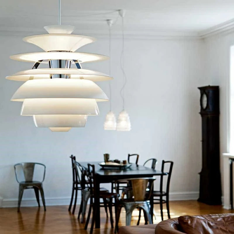 Lustre en aluminium postmoderne design nordique loft - vue 5 sur 8