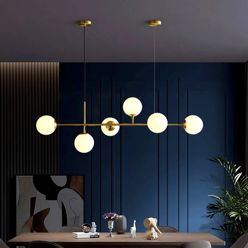 lustre led moderne pour éclairage intérieur suspendu - vue 4 sur 14