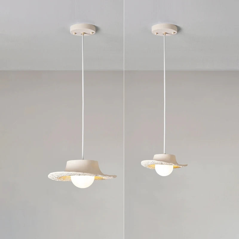 suspension led style wabi sabi nordique simple pour restaurant - vue 4 sur 13