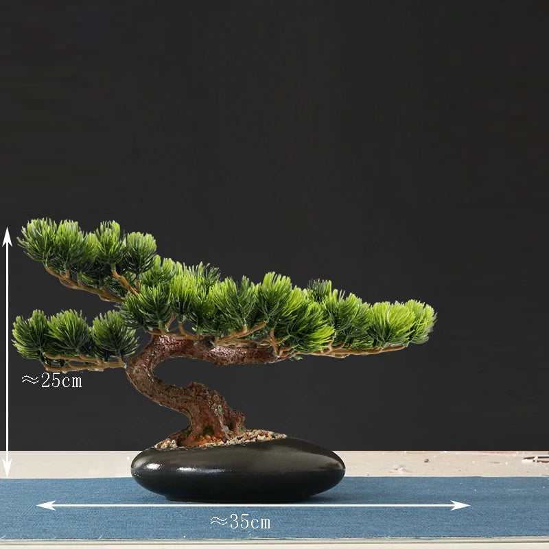 faux arbre bonsaï décoratif pour salon et aménagement paysager - vue 16 sur 36