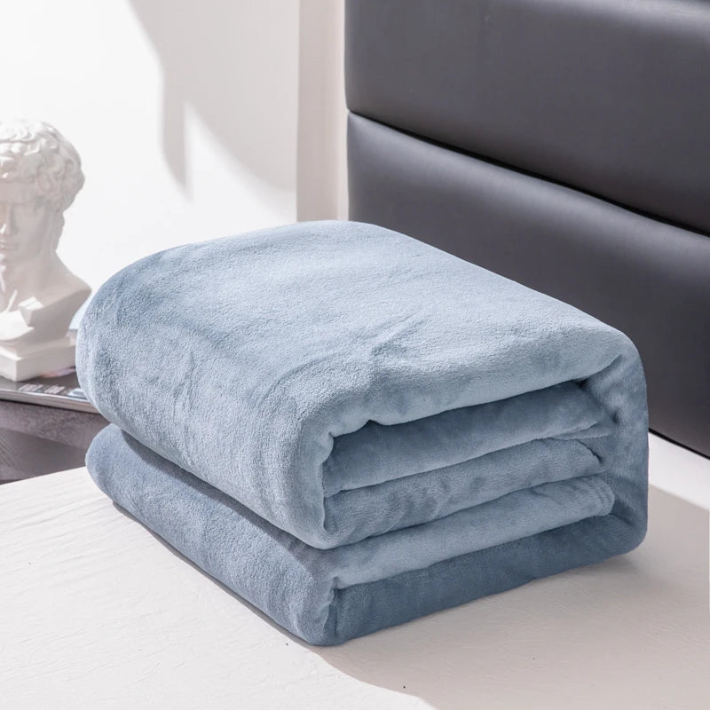 Plaid flanelle polaire carreaux doux chaud hiver - vue 3 sur 3