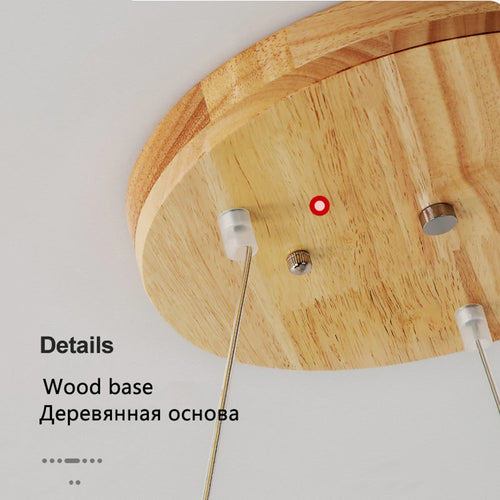 suspension en bois massif motif avion pour enfants - vue 6 sur 8