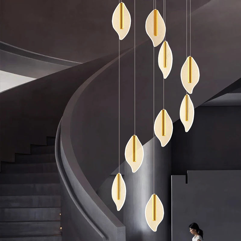 lustre moderne en acrylique pour éclairage décoratif intérieur - vue 4 sur 12